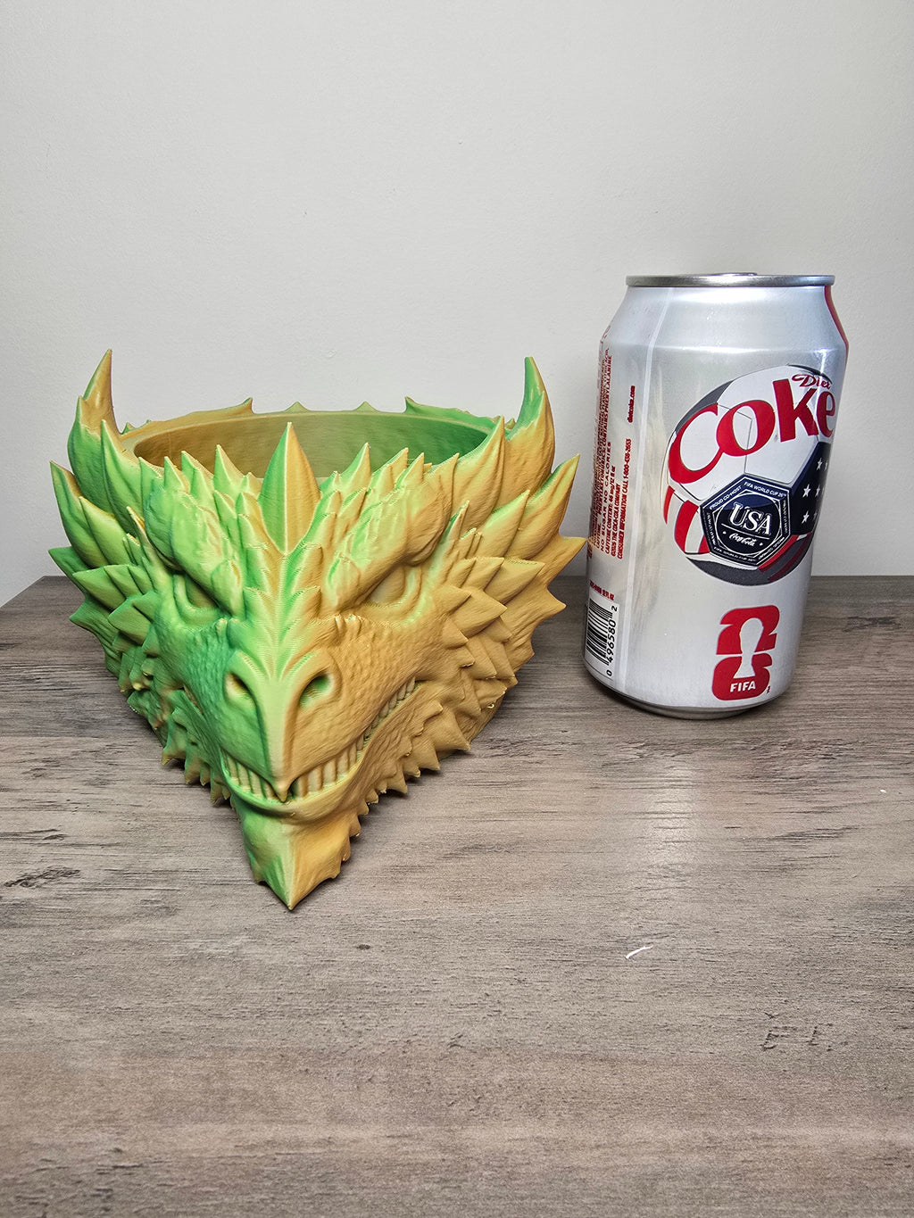 3D Printed Dragon Planter | Highly Detailed | 7x6x4 In | Fantasy Home Decor | 4m3d Design Art