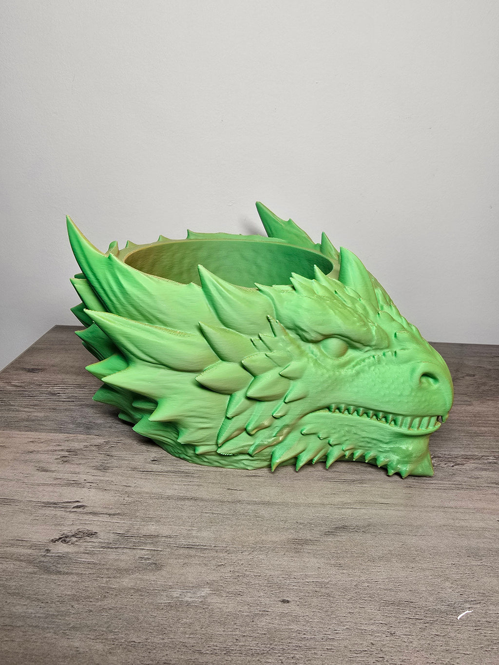 3D Printed Dragon Planter | Highly Detailed | 7x6x4 In | Fantasy Home Decor | 4m3d Design Art