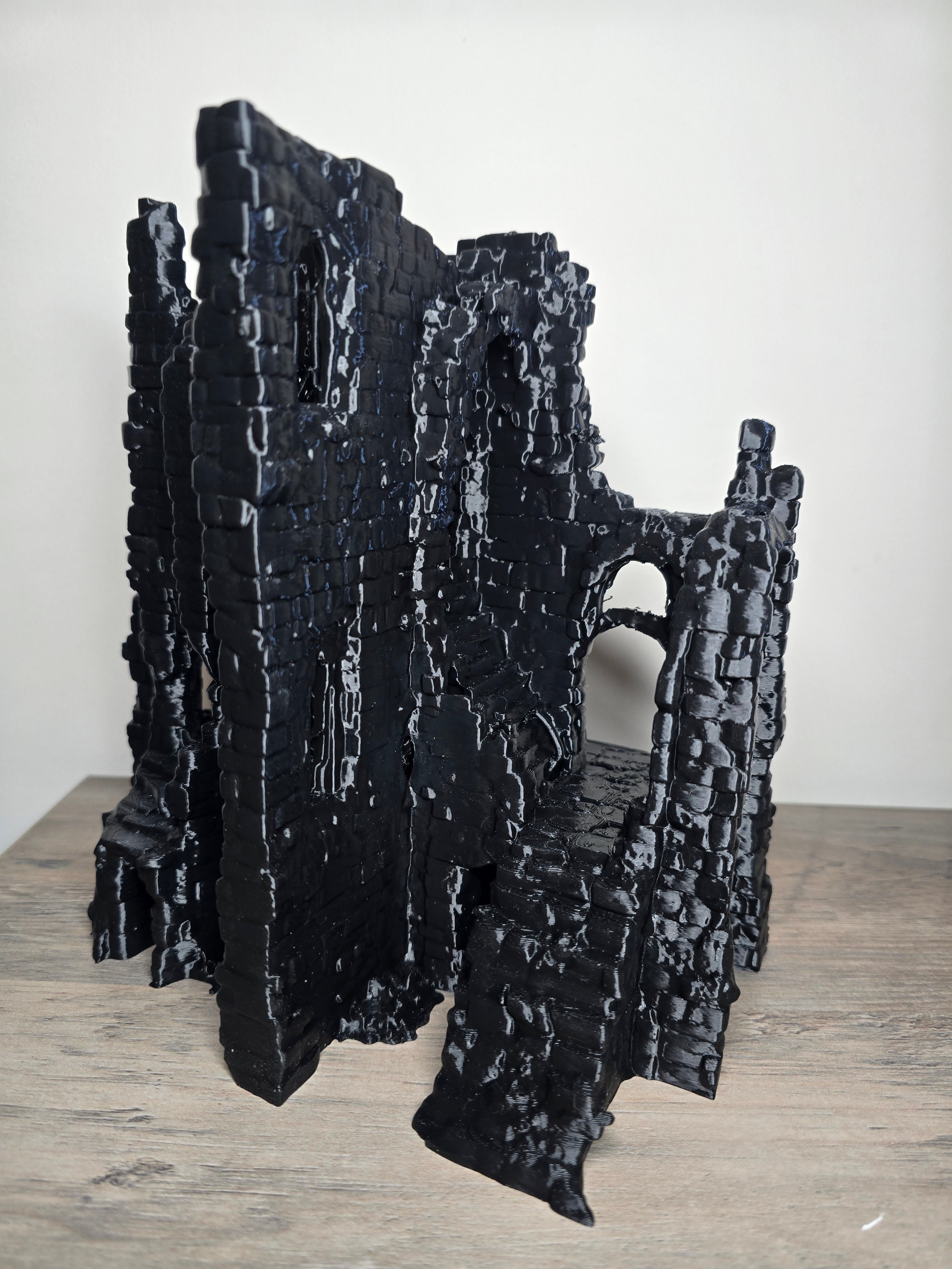 3D Printed Aquarium Rock Structure with Swim Through | 8x8 In | Fish Tank Decor | 4m3d Design Art