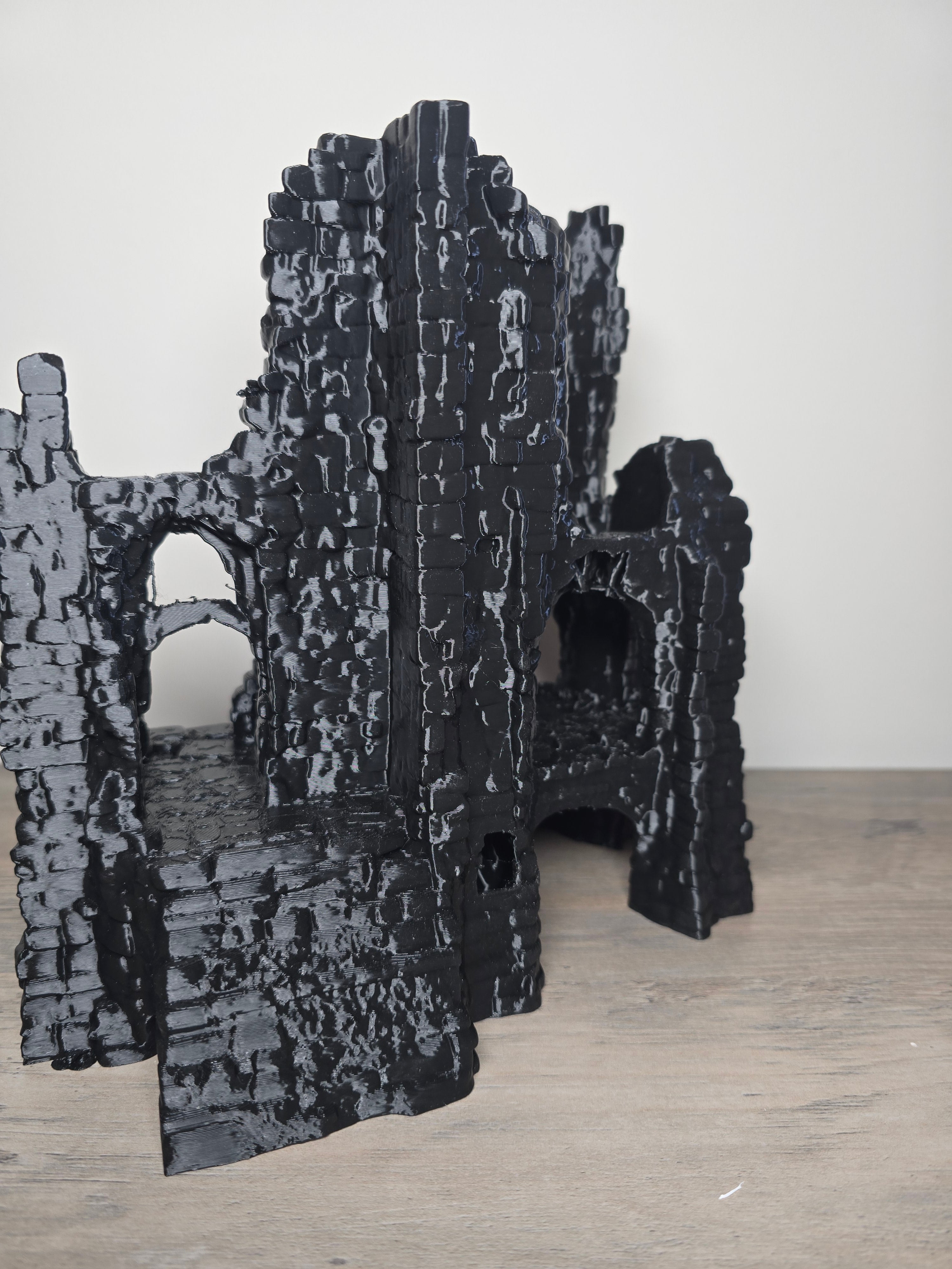 3D Printed Aquarium Rock Structure with Swim Through | 8x8 In | Fish Tank Decor | 4m3d Design Art
