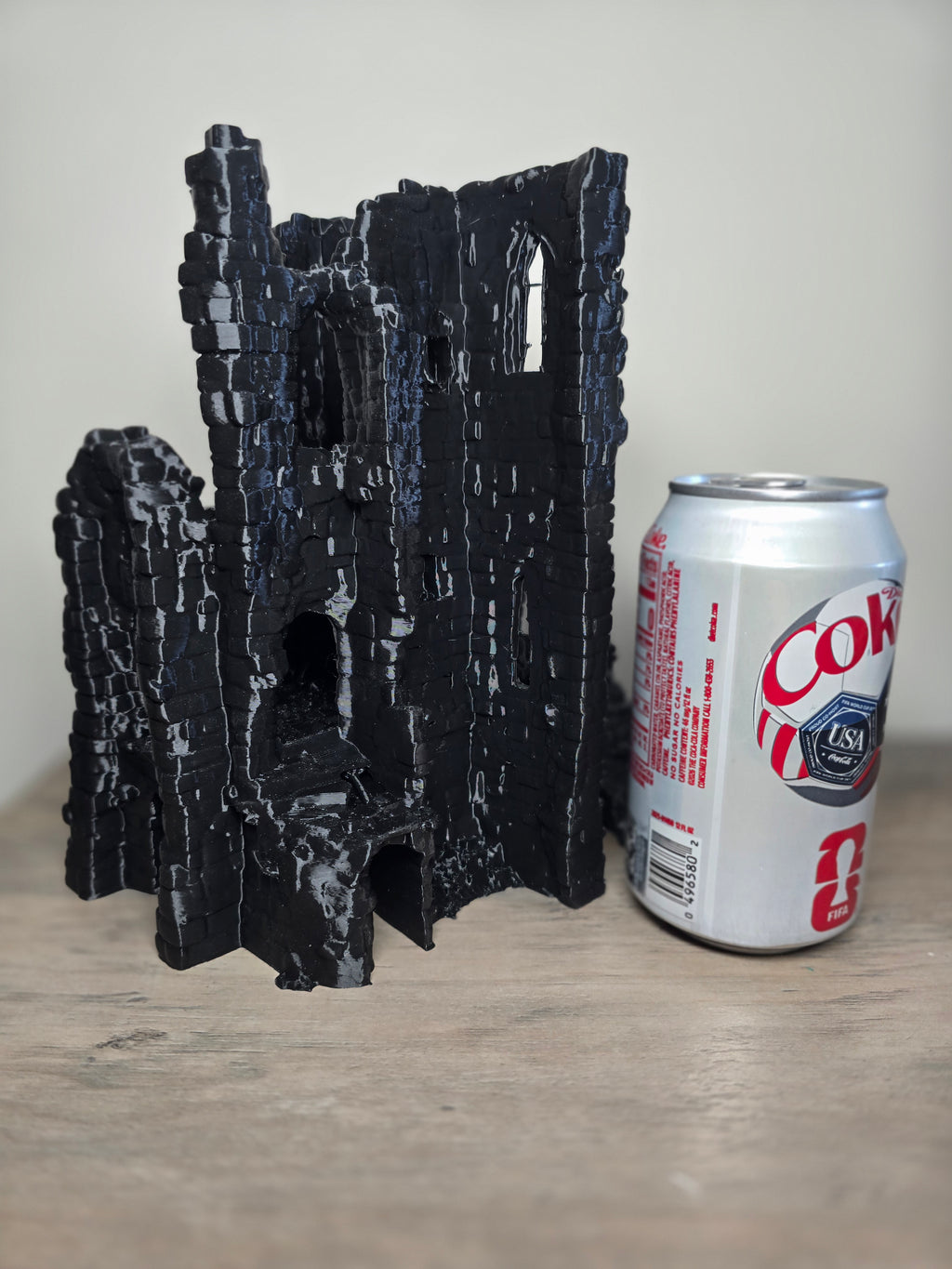 3D Printed Aquarium Rock Structure with Swim Through | 8x8 In | Fish Tank Decor | 4m3d Design Art