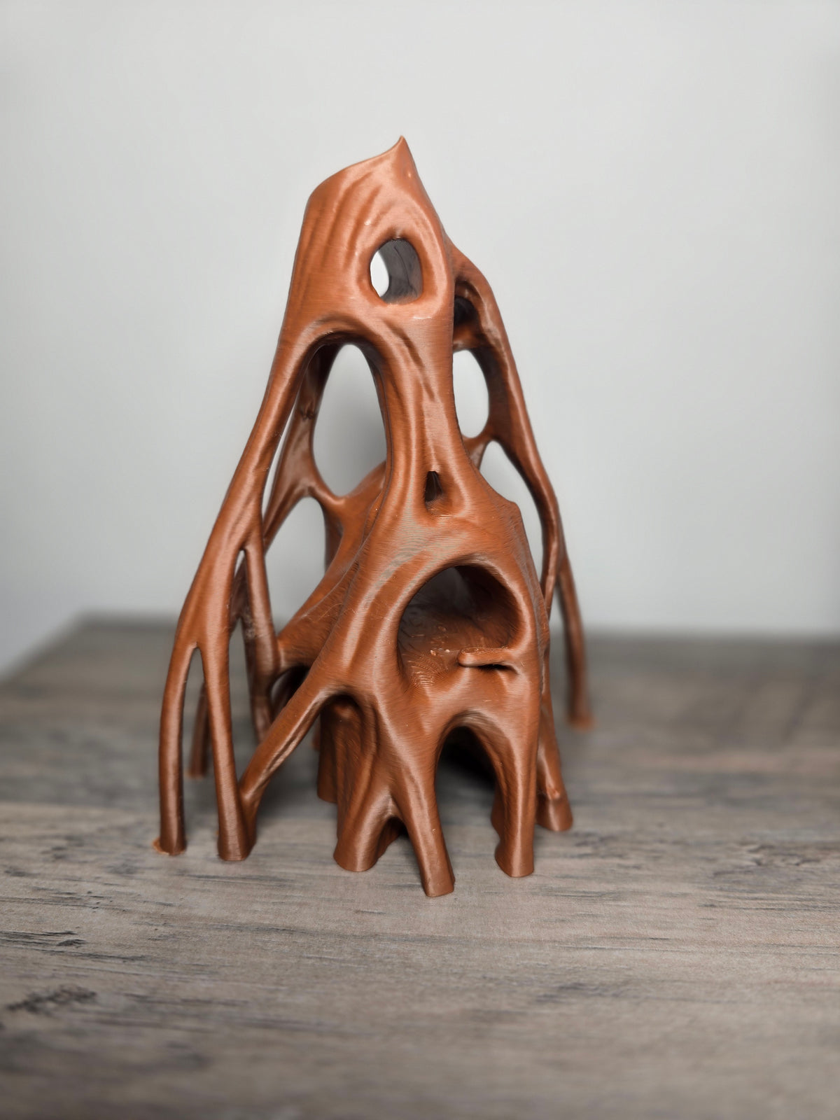 3D Printed Aquarium Twisted Mango Root Swim Through | 5x4x7 In | Fish Tank Decor | 4m3d Design Art