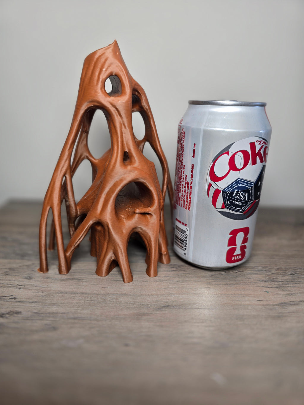3D Printed Aquarium Twisted Mango Root Swim Through | 5x4x7 In | Fish Tank Decor | 4m3d Design Art