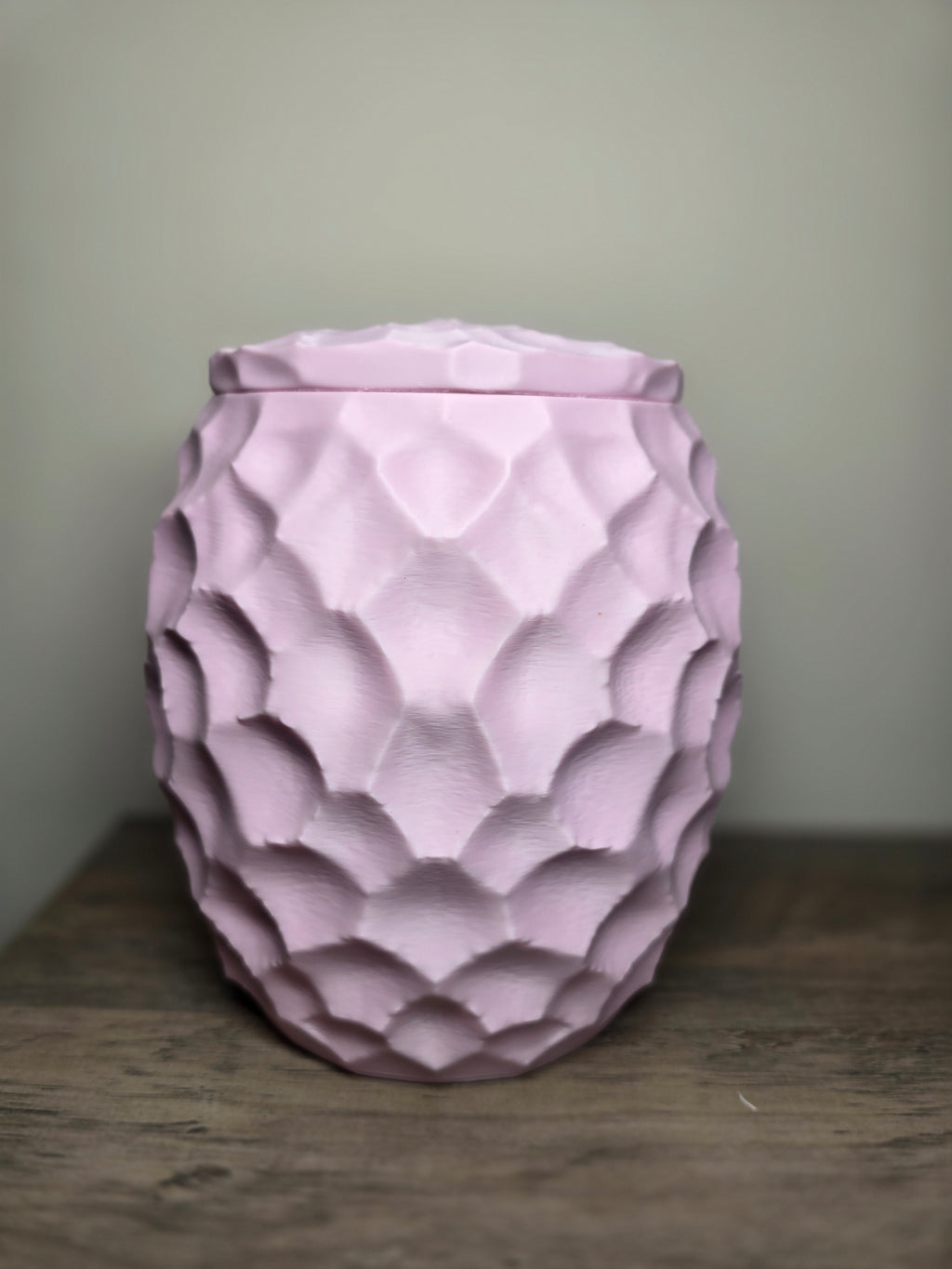 3D Printed Honeycomb Pattern Jar with Lid | Indoor Planter or Storage | Custom Colors | 4m3d Design Art