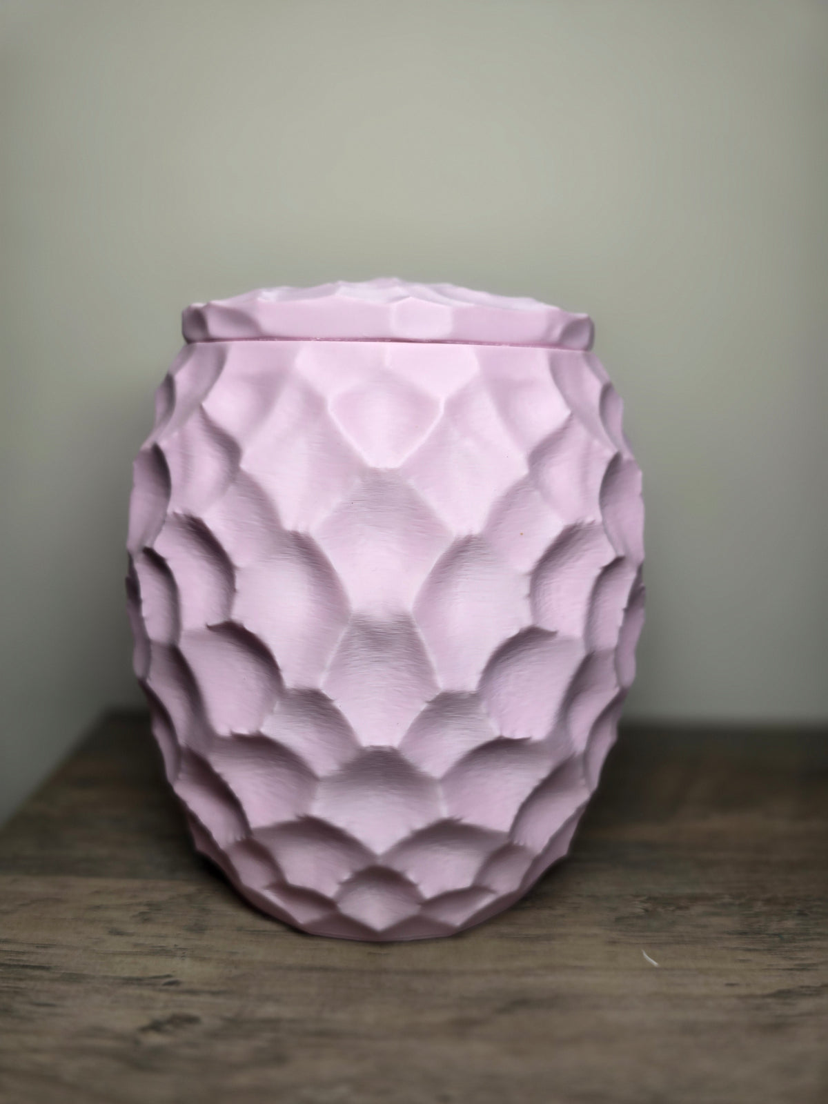 3D Printed Honeycomb Pattern Jar with Lid | Indoor Planter or Storage | Custom Colors | 4m3d Design Art
