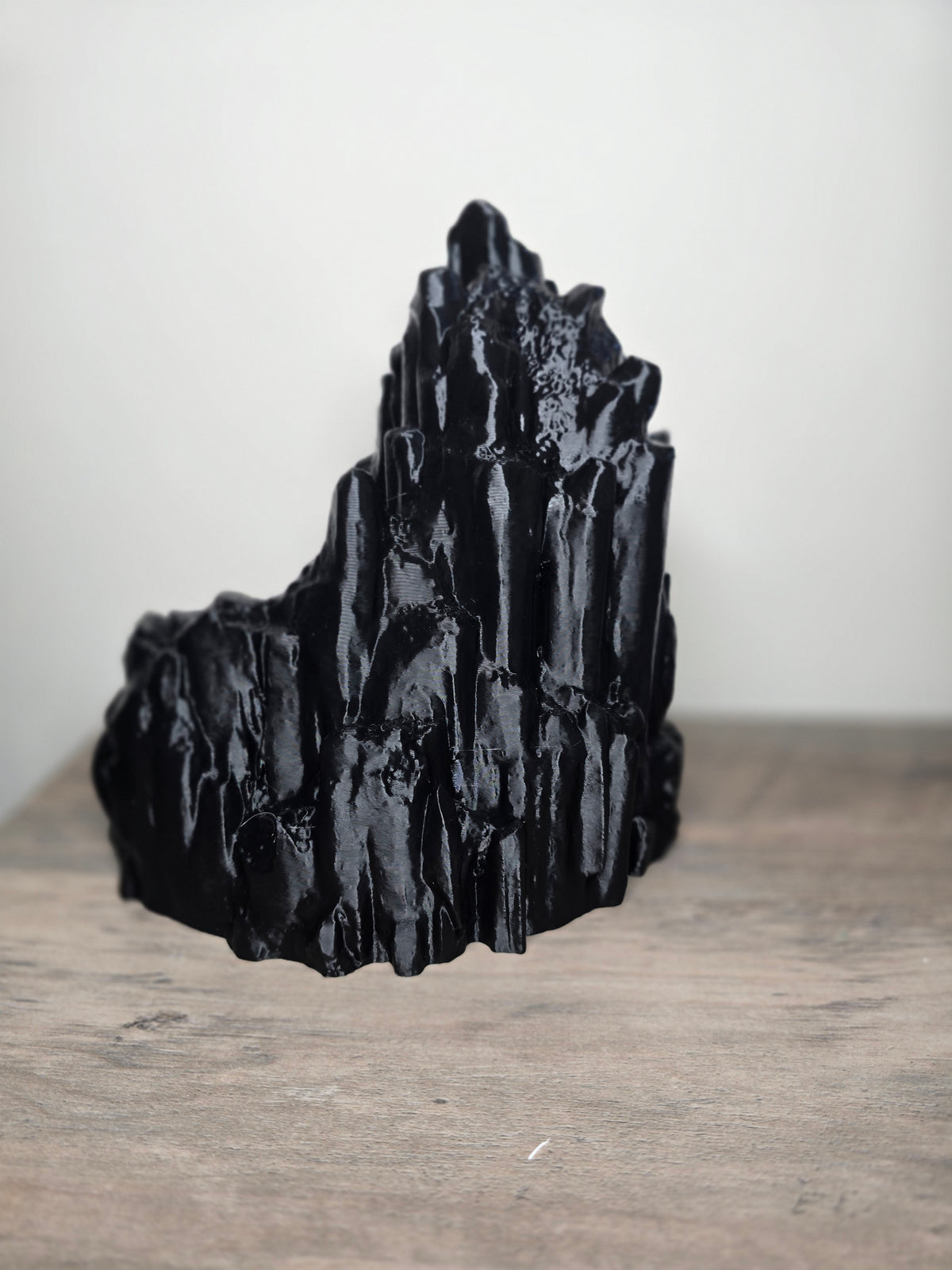 3D Printed Aquarium Stone Mountain with Cave & Stairs | 8x8x9 In | Fish Tank Decor | 4m3d Design Art