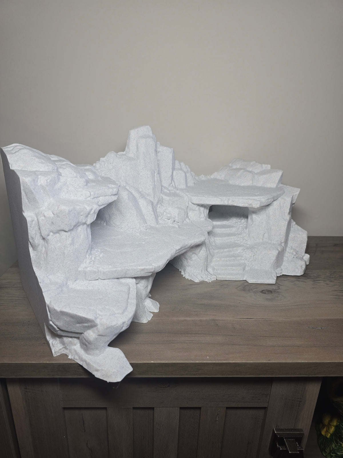 3D Printed Aquarium Stone Rock Décor Set | 2-Piece Tank Decoration | Custom Color | 4m3d Design Art