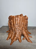 3D Printed Tree Stump Planter | Indoor Outdoor Plant Pot | 4m3d Design Art