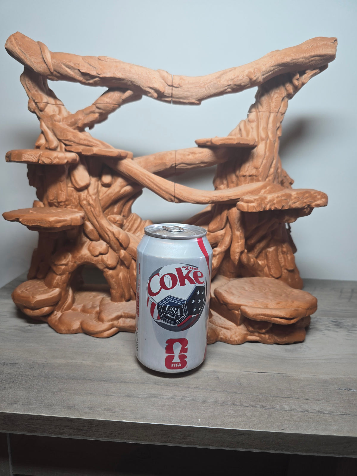 3D Printed Aquarium Driftwood & Rock Décor Set | 4-Piece Tank Decoration | Custom Color | 4m3d Design Art