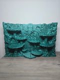 3D Printed 2-Piece Aquarium Background with Octopus Design | Fish Tank Decor | 4m3d Design Art