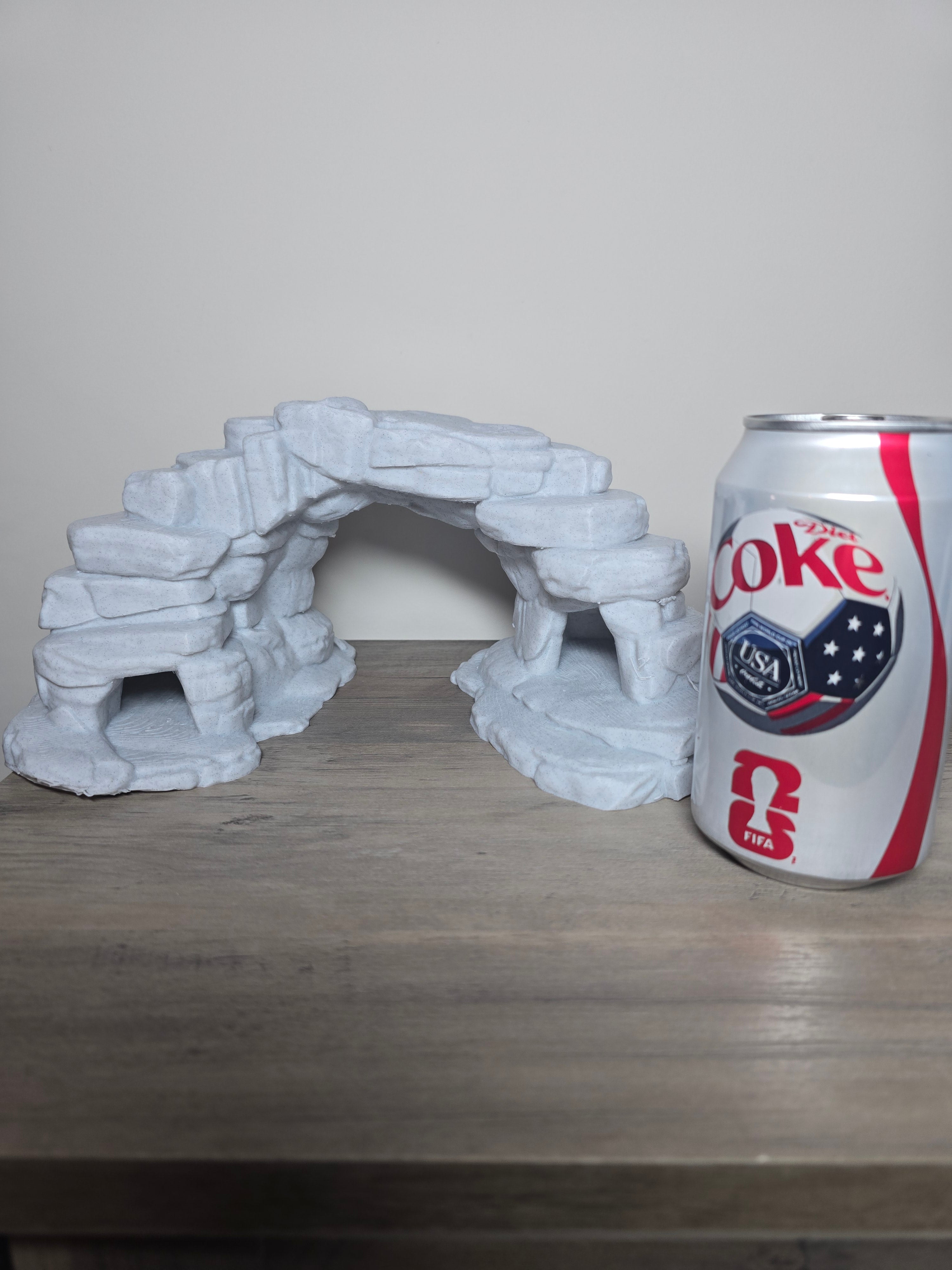 3D Printed Aquarium Arch Stone Rock | Fish Tank Cave Decor | 4m3d Design Art