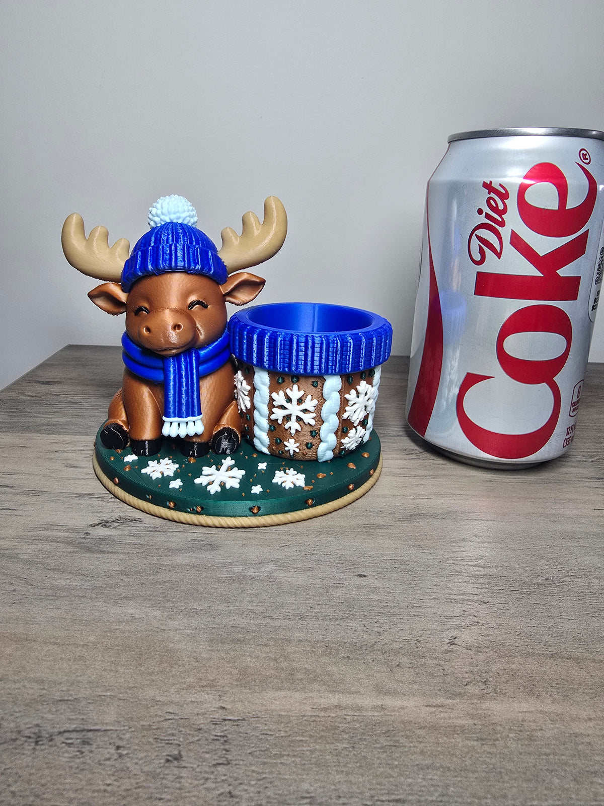 3D Printed Winter Moose Votive Candle Holder | 4m3d Design Art