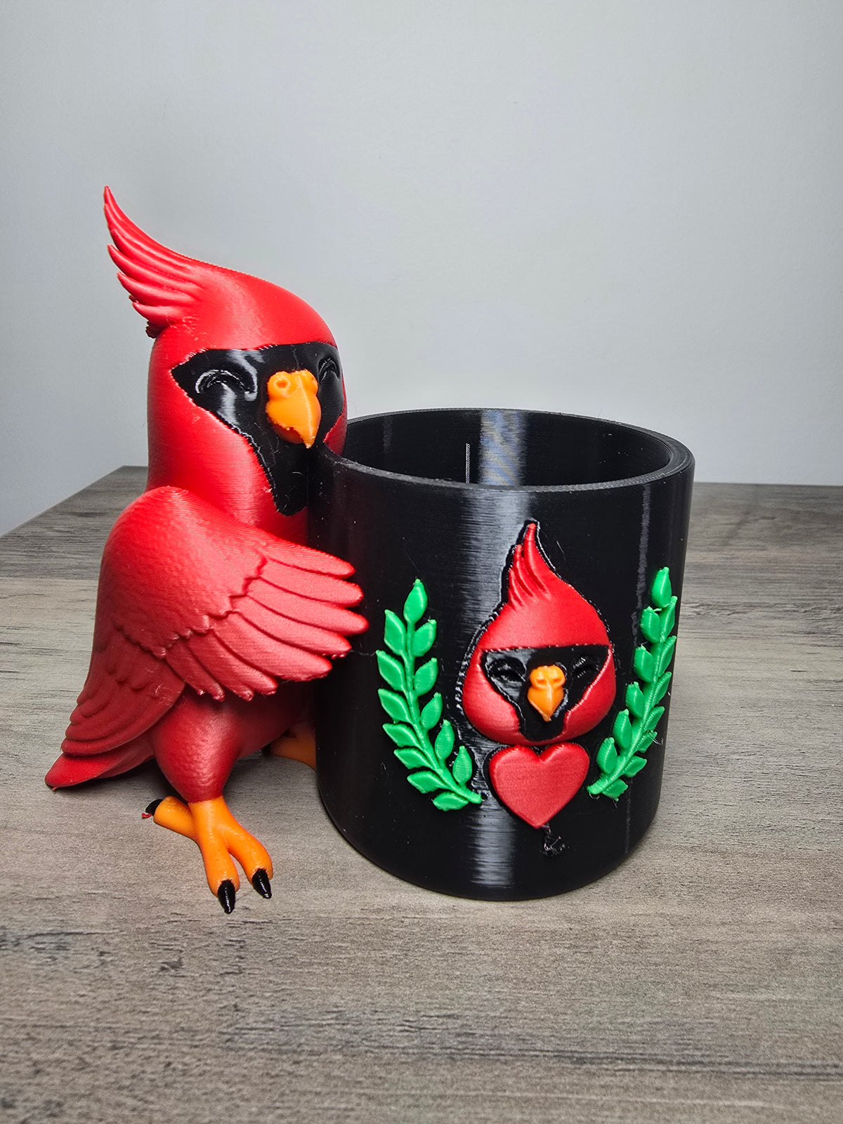 3D Printed Cardinal Votive Candle Holder Set | Bird Home Decor | 4m3d Design Art