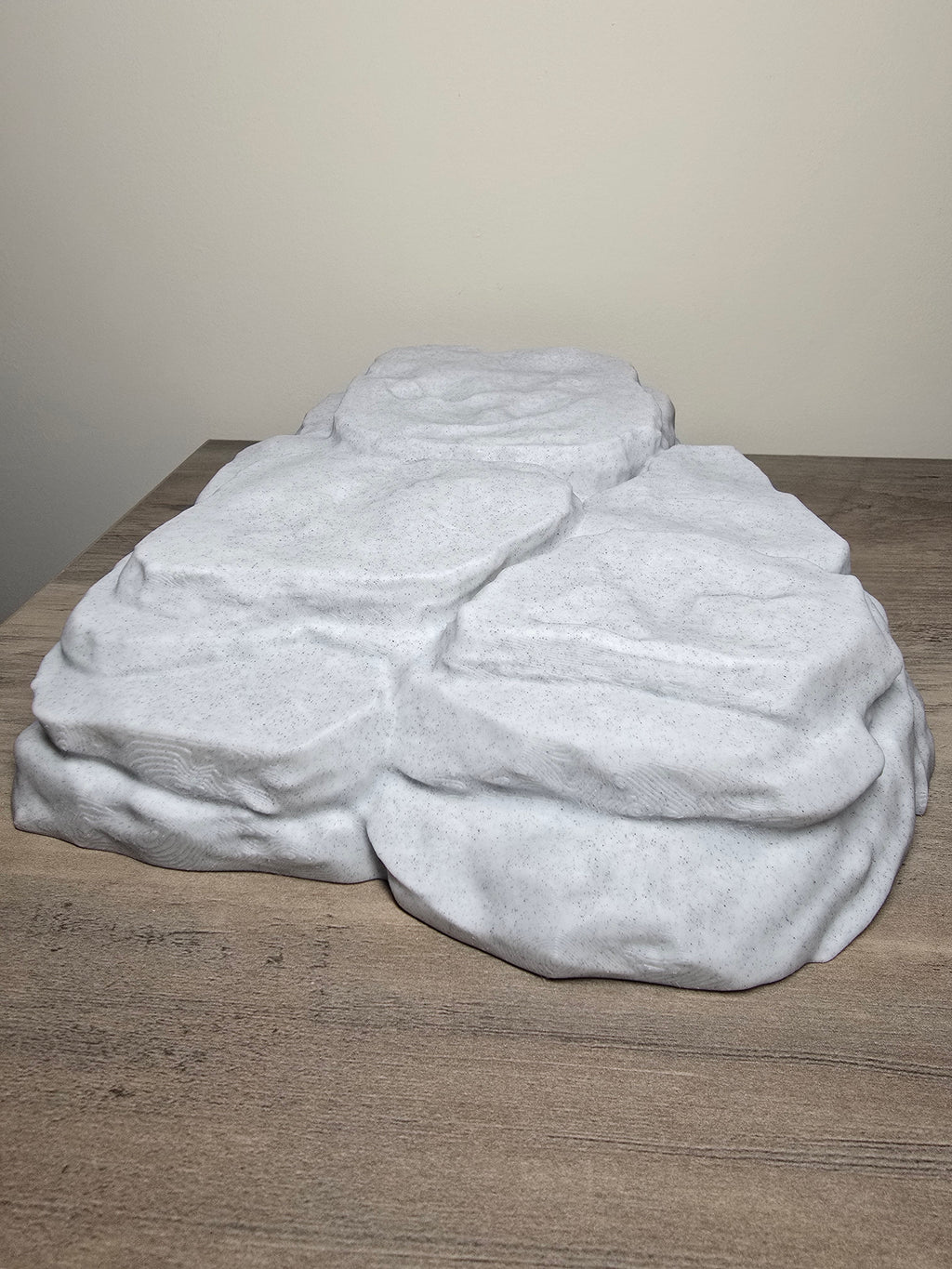 3D Printed Flat Top Rock Cave Aquarium Decor | Custom Color Hideaway | 4m3d Design Art
