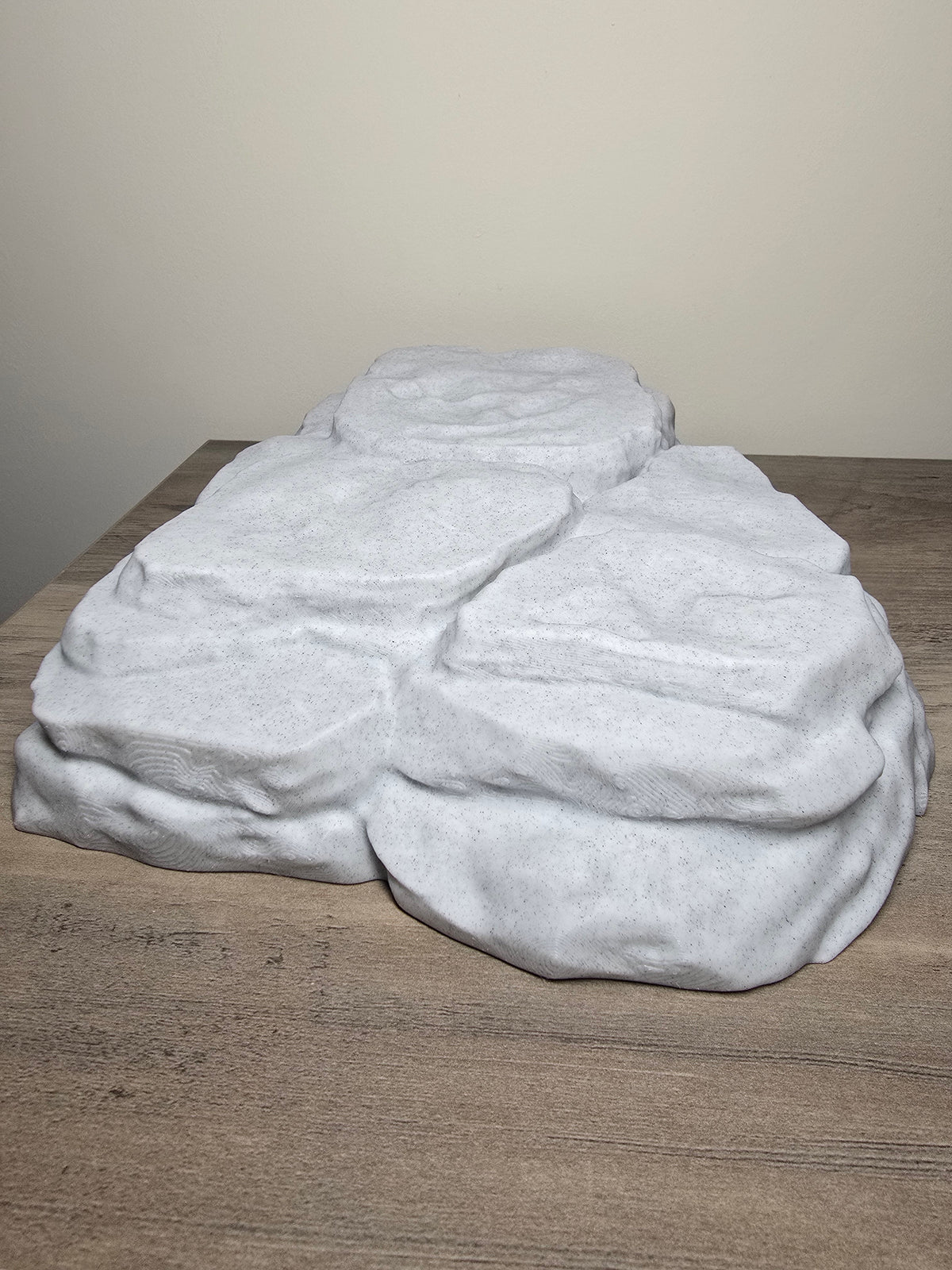 3D Printed Flat Top Rock Cave Aquarium Decor | Custom Color Hideaway | 4m3d Design Art