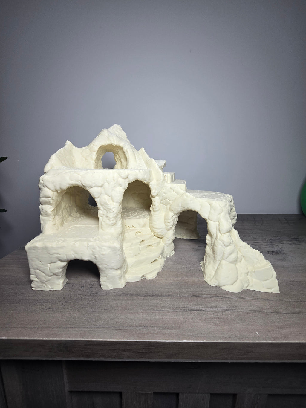 3D Printed Stone Castle Ruins Aquarium Decor |  Fish Tank Hide & Landscape | 4m3d Design Art