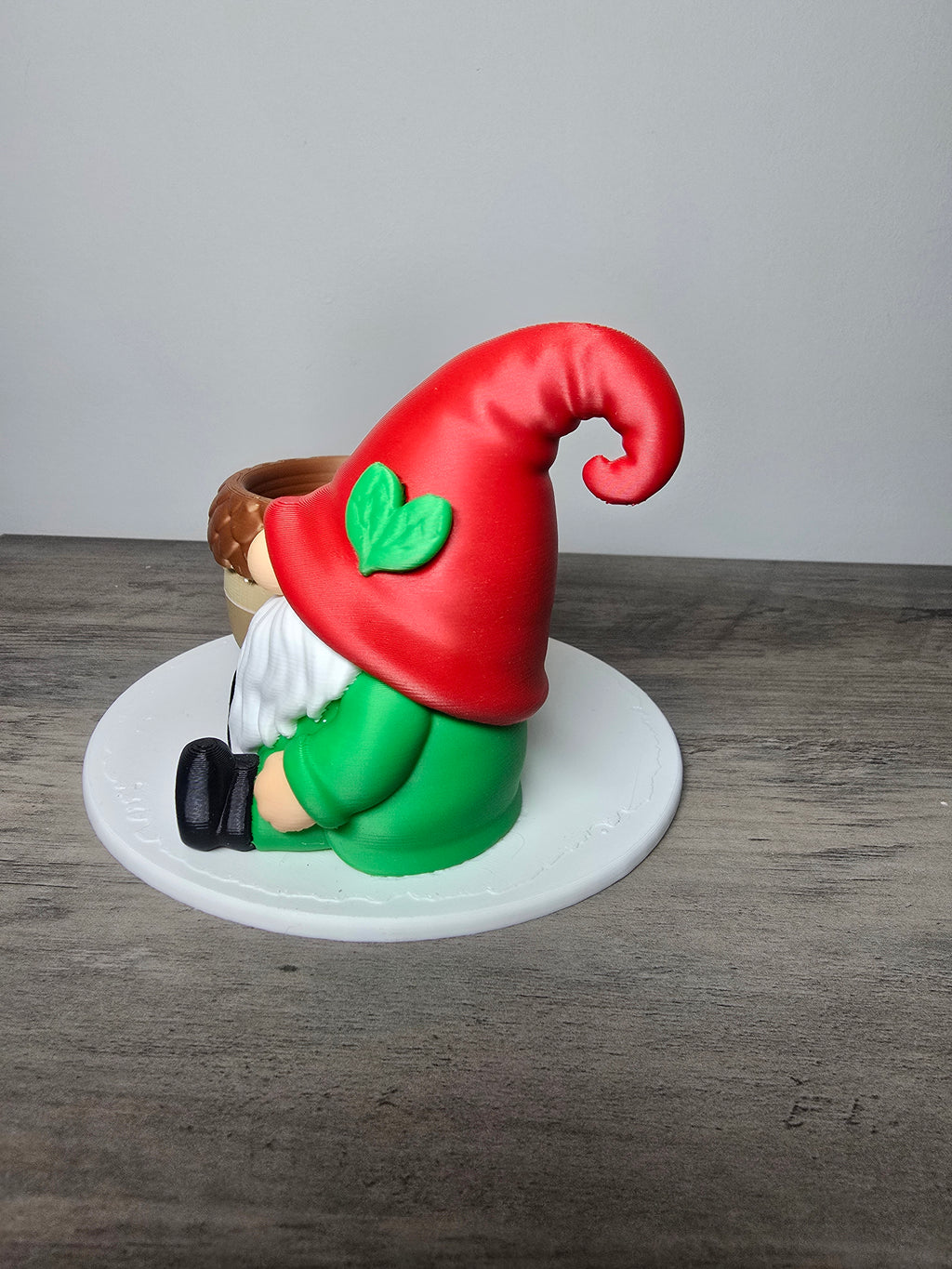 3D Printed Gnome with Acorn Candle Holder Set | Home & Holiday Decor | 4m3d Design Art