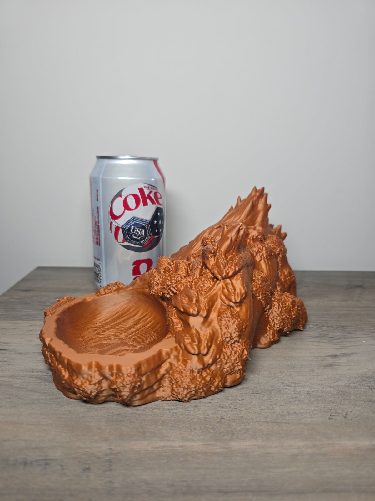 3D Printed Reptile Bowl and Cave Hide | Driftwood Style Terrarium Decor | 9x5x4 In | 4m3d Design Art