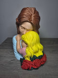 3D Printed Mother & Daughter Figurine | Sentimental Gift Sculpture | 4m3d Design Art