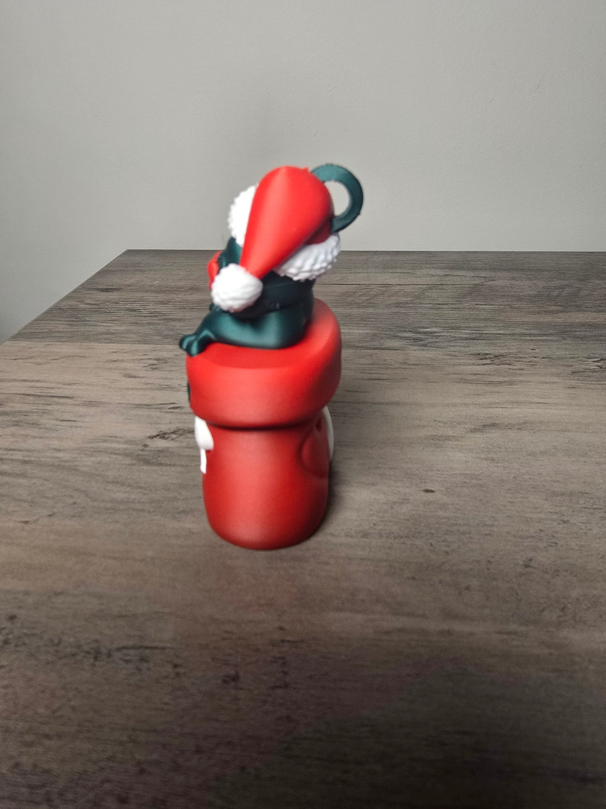 3D Printed Frog Christmas Ornament | Santa Hat Stocking | 2x3.5 Inches | 4m3d Design Art