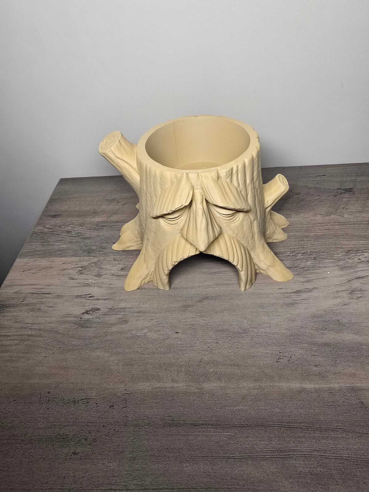 3D Printed Deku Aquatic Planter | Custom Color Tree Stump Decor | 4m3d Design Art