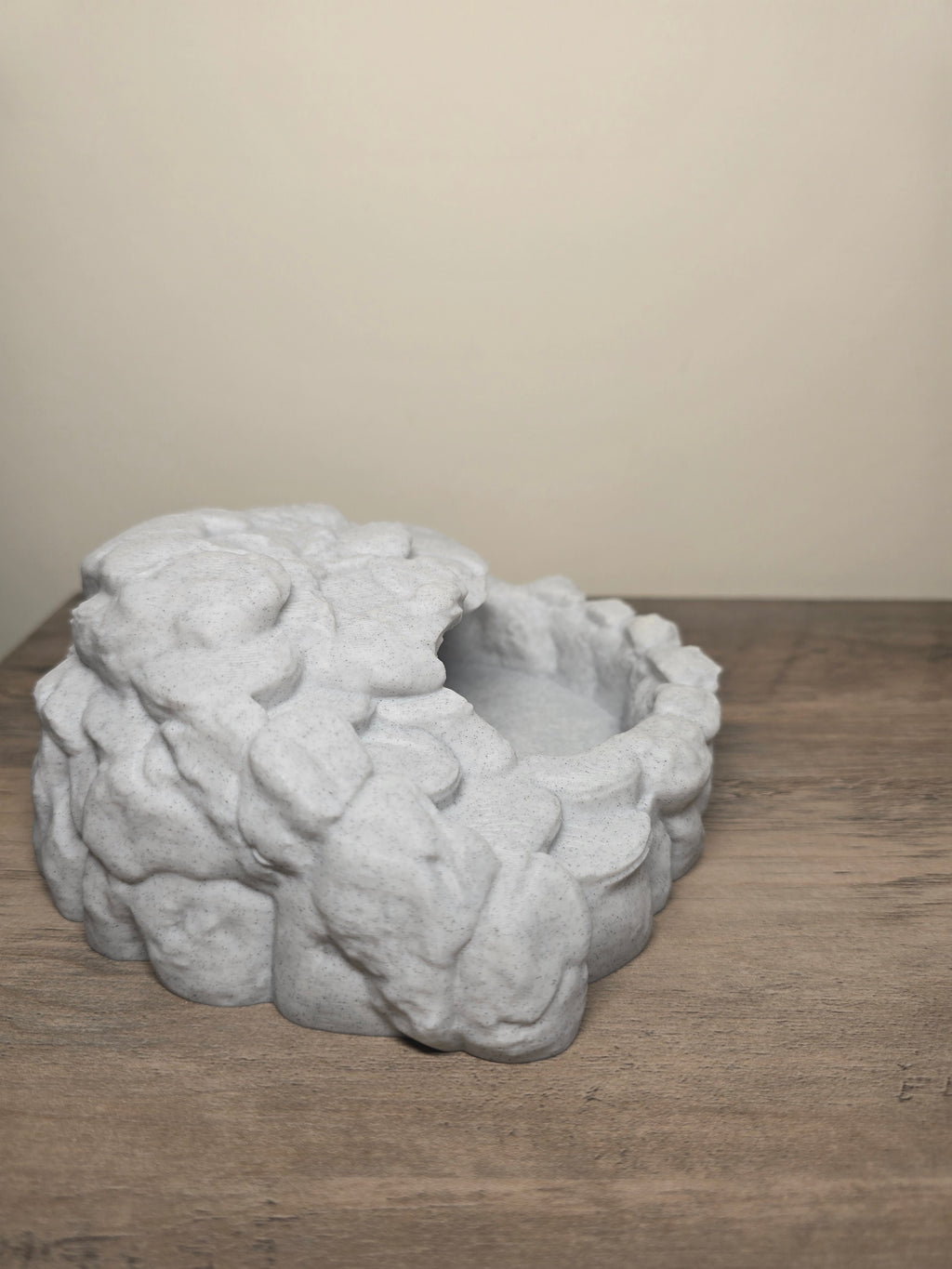 3D Printed Rock-Style Reptile Bowl | Custom Colors | 4m3d Design Art