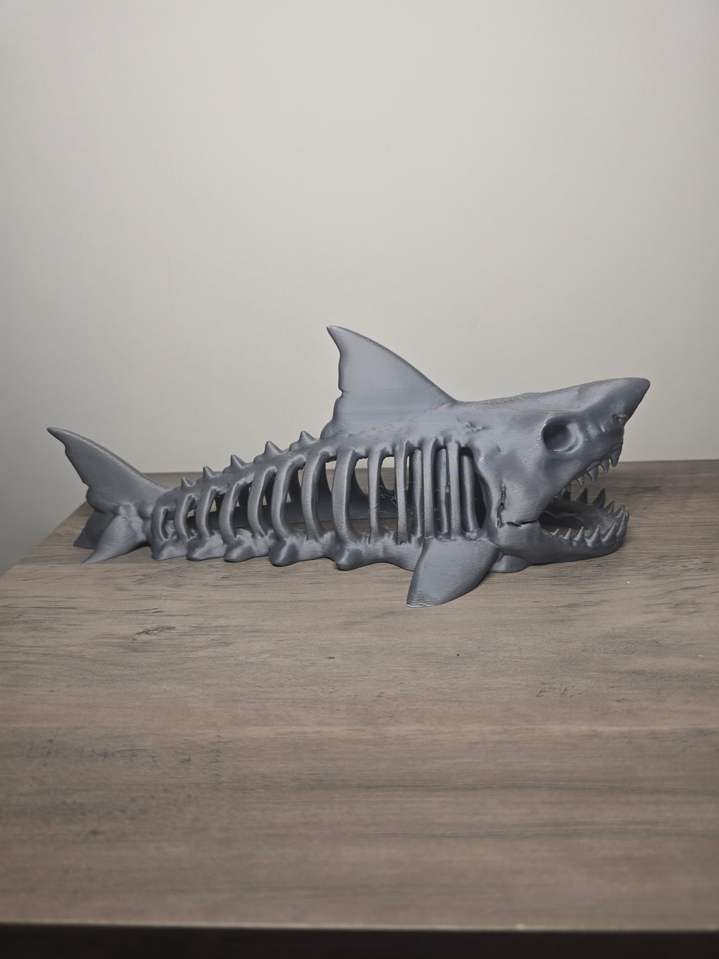 3D Printed Shark Skeleton Aquarium Decor | Shark Ornament | 4m3d Design Art