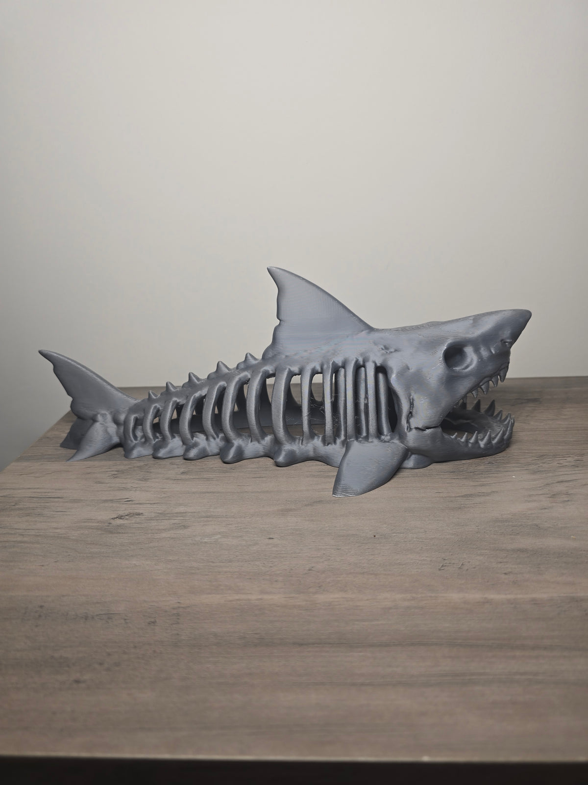 3D Printed Shark Skeleton Aquarium Decor | Shark Ornament | 4m3d Design Art