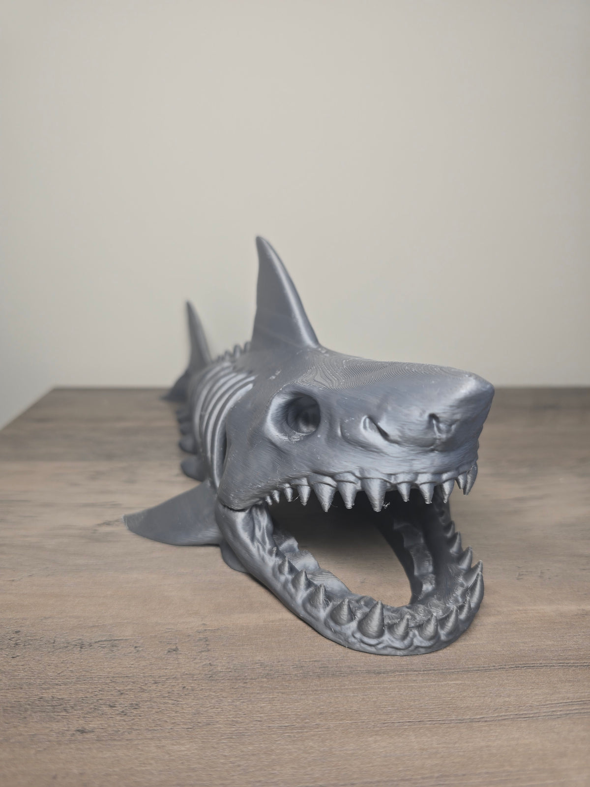 3D Printed Shark Skeleton Aquarium Decor | Shark Ornament | 4m3d Design Art