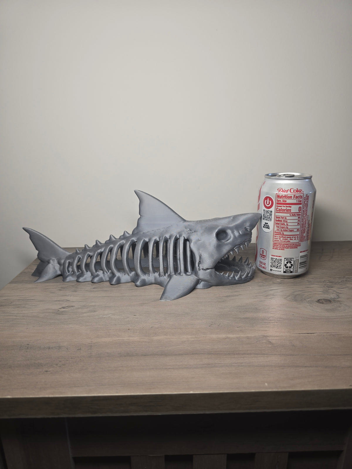 3D Printed Shark Skeleton Aquarium Decor | Shark Ornament | 4m3d Design Art