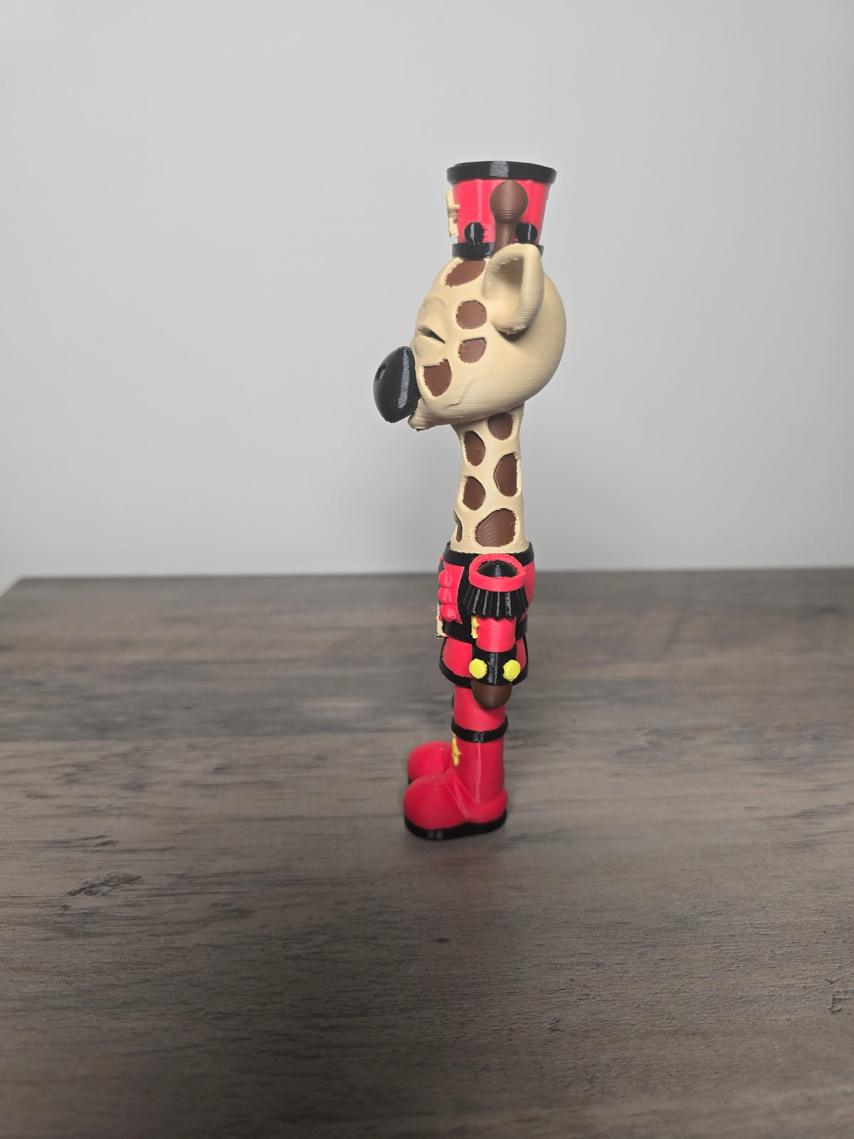 3D Printed Giraffe Nutcracker | Holiday Figurine | 1.5x1.5x6 Inches | 4m3d Design Art