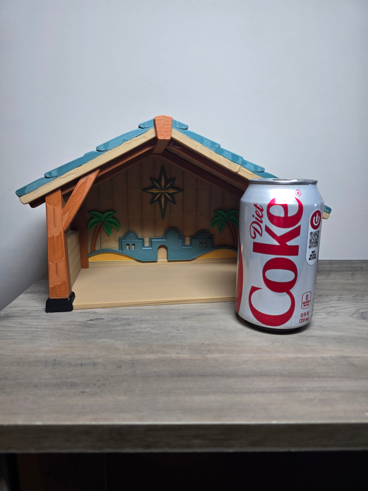 Highland Cow Nativity Scene – 3D Printed Christmas Figurine Set | Holiday Home Decor & Gift