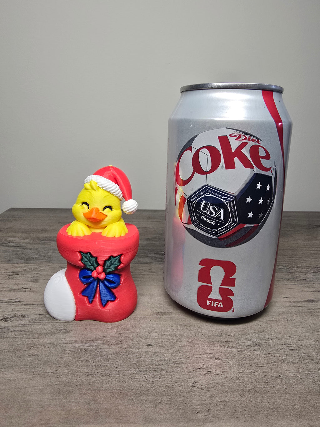3D Printed Duck Christmas Ornament | Santa Stocking Decor | 4m3d Design Art