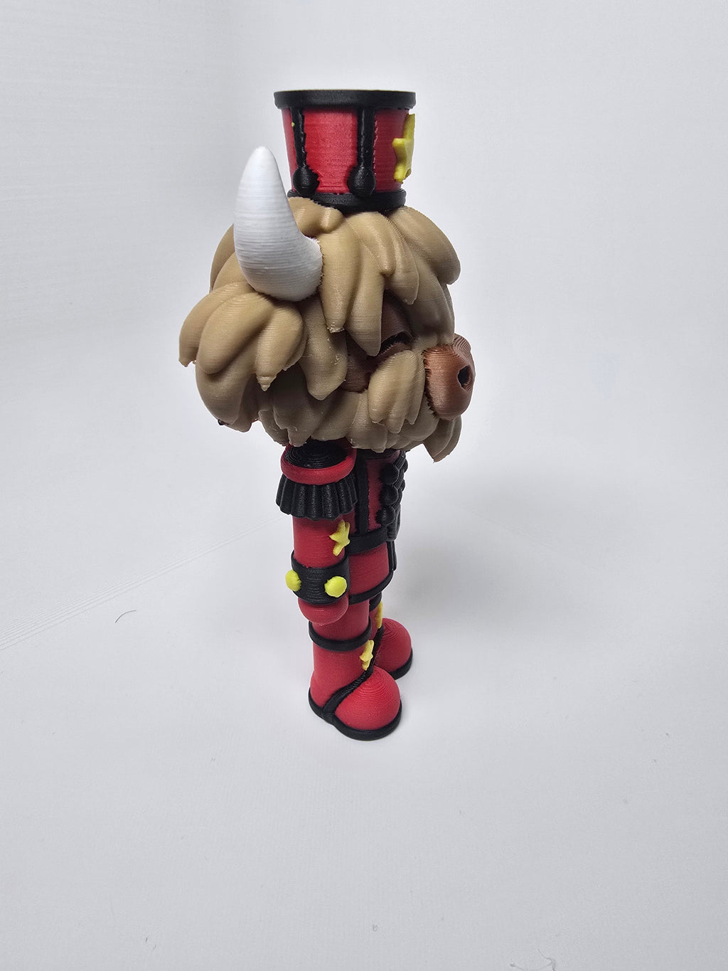 3D Printed Highland Cow Nutcracker | Christmas Figurine | 4m3d Design Art