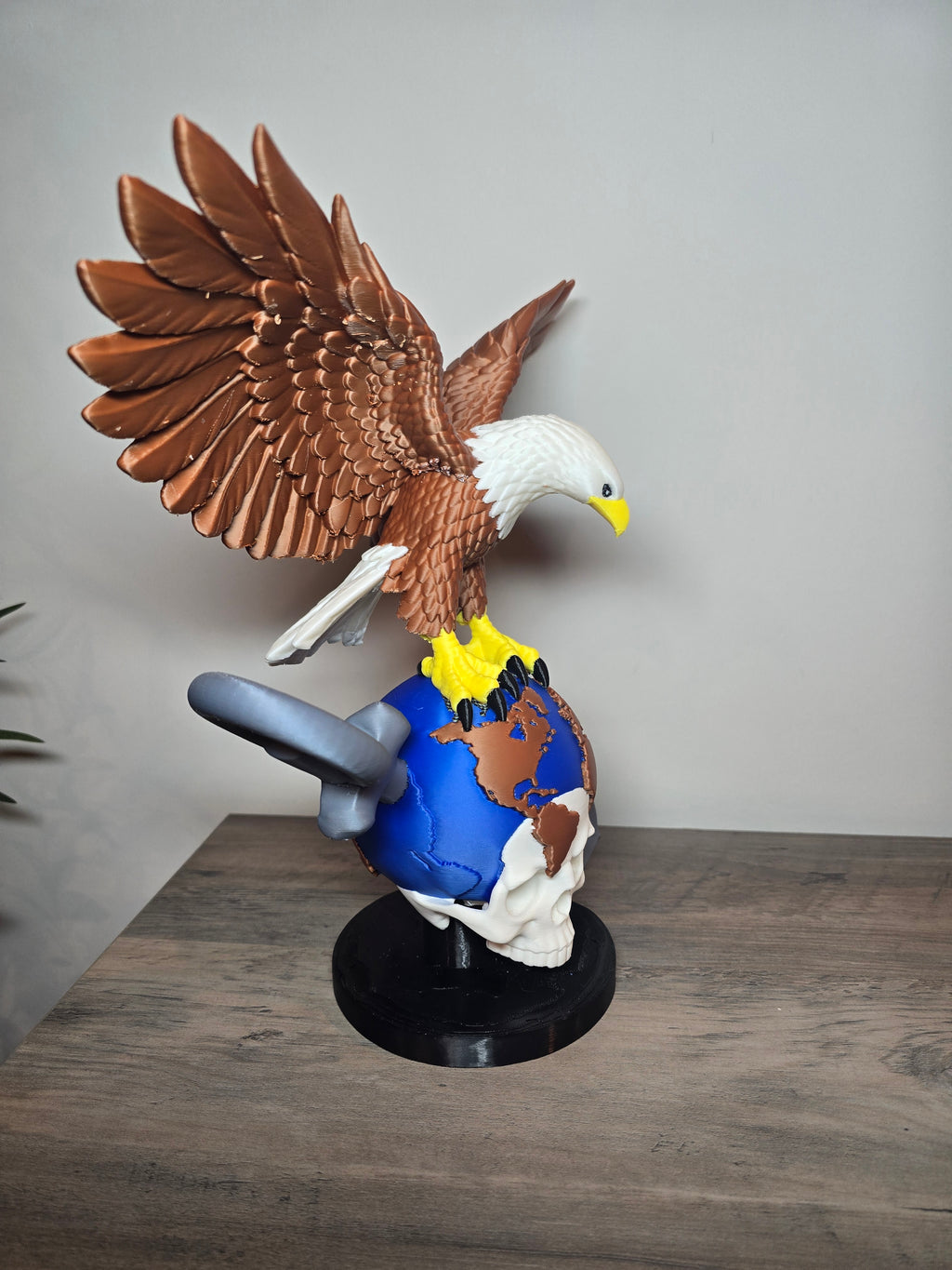 3D Printed Marine Tribute | Eagle, Globe & Anchor Sculpture | 4m3d Design Art