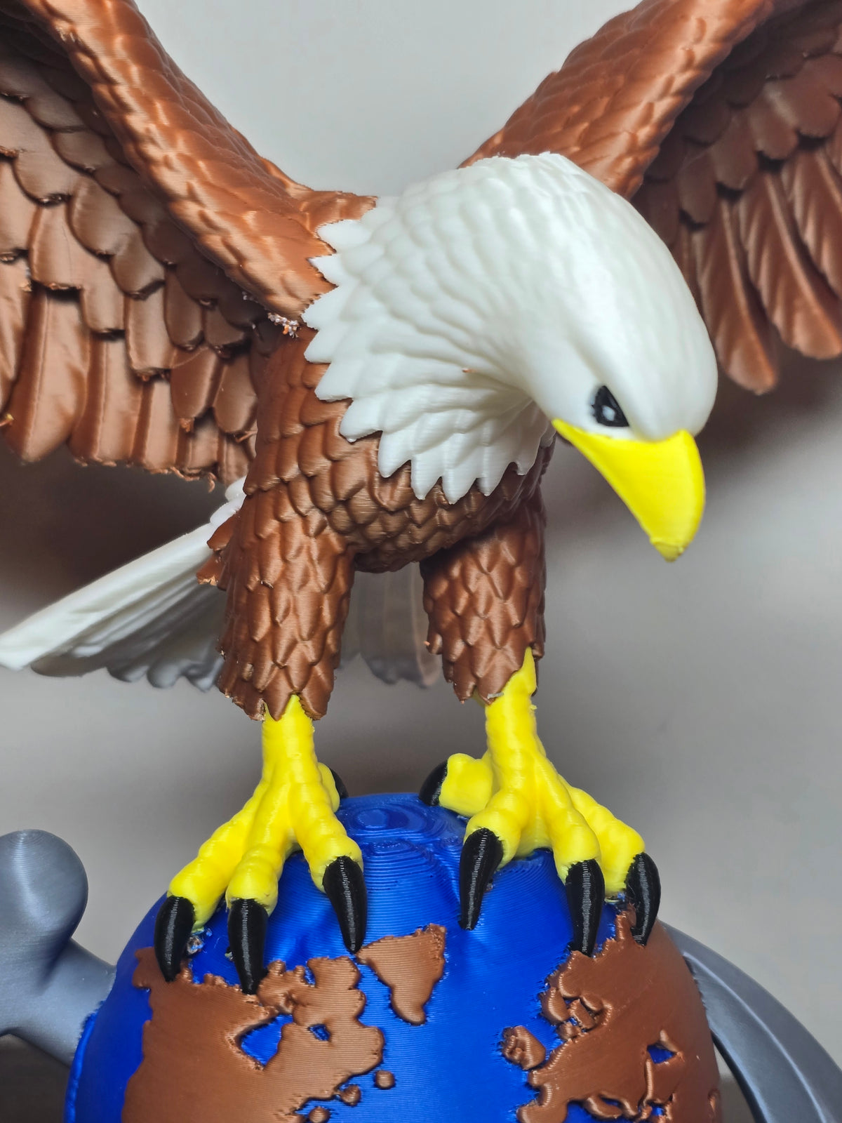 3D Printed Marine Tribute | Eagle, Globe & Anchor Sculpture | 4m3d Design Art