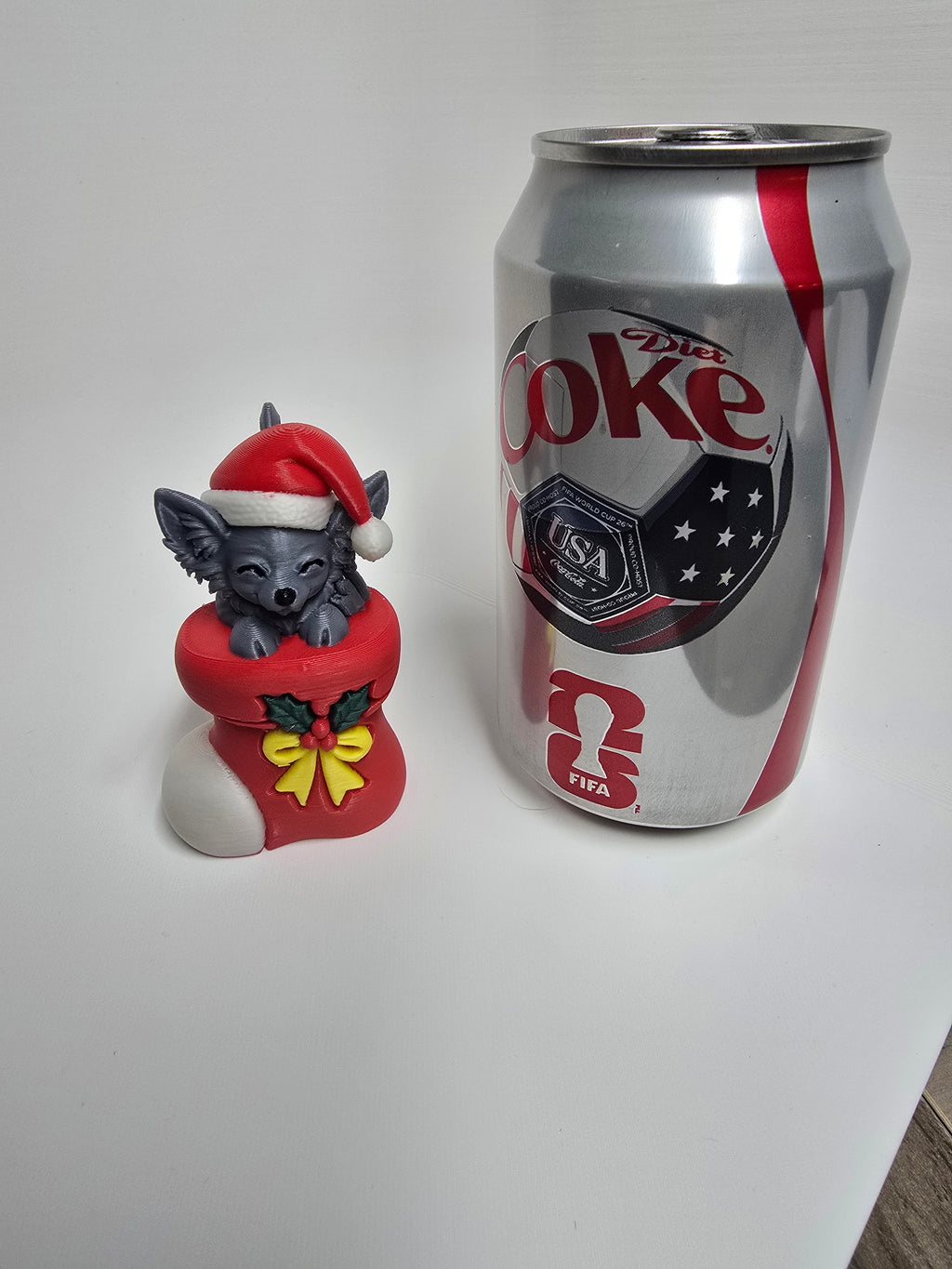 3D Printed Long-Haired Chihuahua Christmas Ornament | Stocking Design | 4m3d Design Art