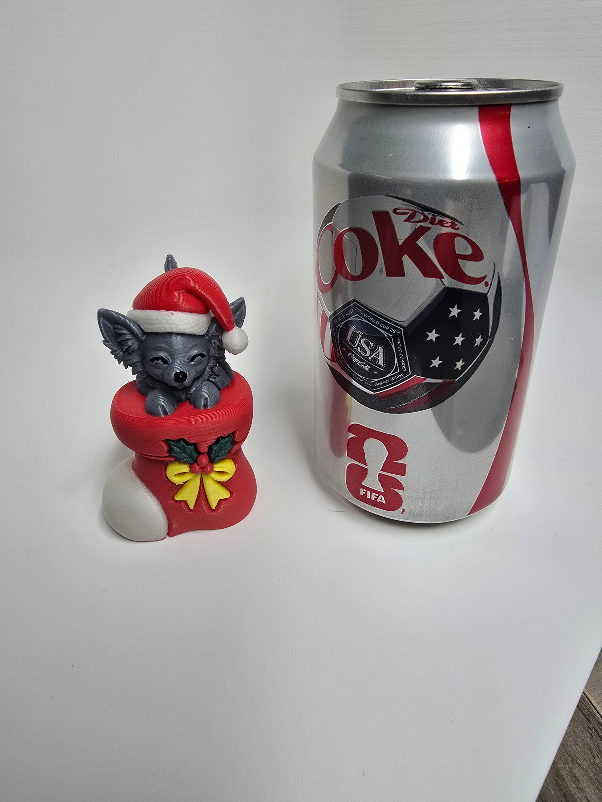 3D Printed Long-Haired Chihuahua Christmas Ornament | Stocking Design | 4m3d Design Art