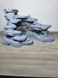 3D Printed Layered Rock Aquarium Swim-Through | Custom Color Fish Hideaway | 4m3d Design Art