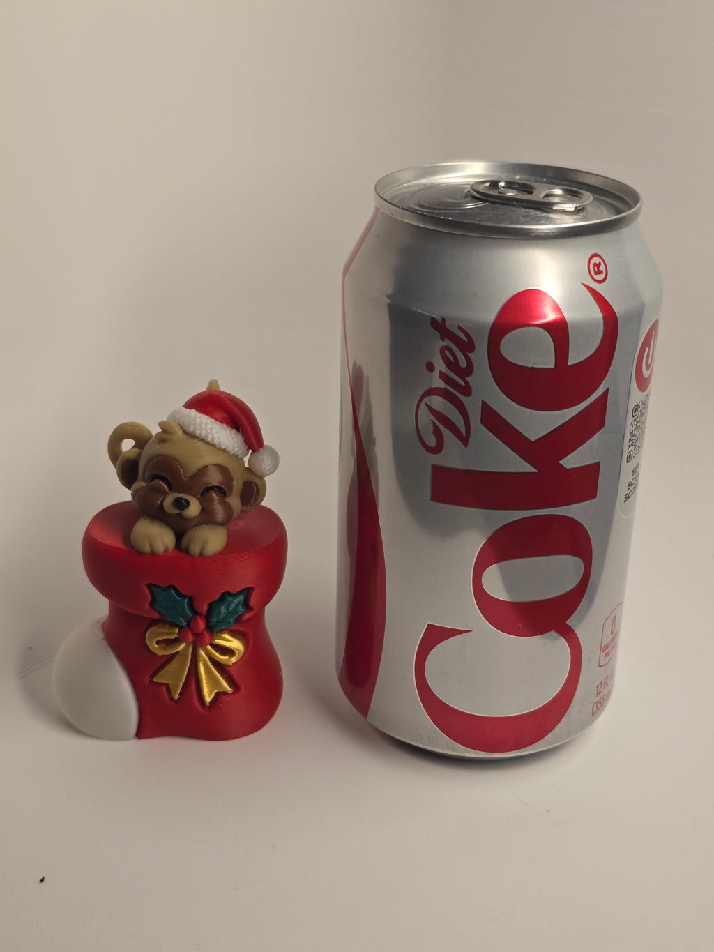 3D Printed Monkey Christmas Ornament | Monkey in a Stocking | 4m3d Design Art