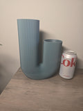 3D Printed Two-Sided Modern Vase | Sculptural Home Decor | Custom Colors | 4m3d Design Art