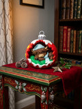 3D Printed Highland Cow Christmas Ornament  | Tabletop Holiday Decor | 4m3d Design Art