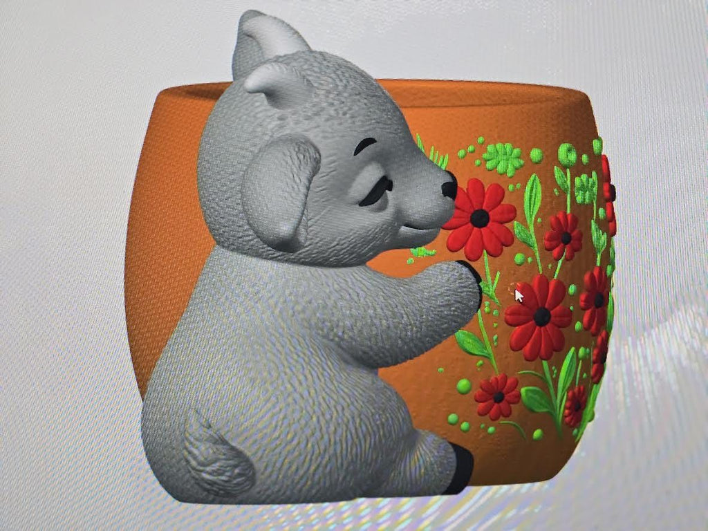 3D Printed Baby Goat Planter | Floral Design | Whimsical Home Decor | 4m3d Design Art