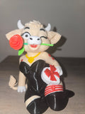 3D Printed Glamour Pose Highland Cow Figurine | Cheeky Pin-Up Design | 4m3d Design Art