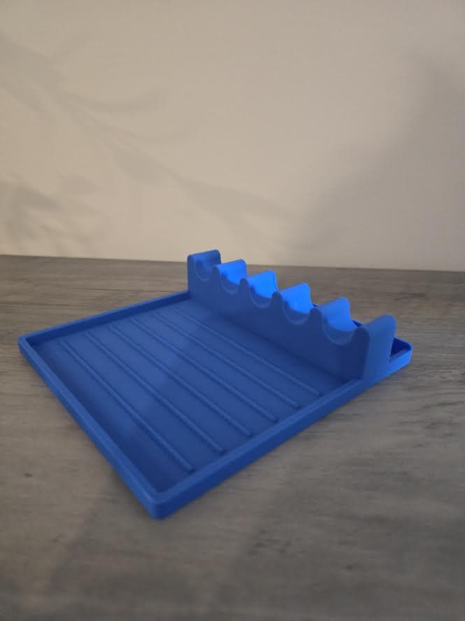3D Printed Kitchen Utensil Stand with Drip Tray | Counter Organizer | 4m3d Design Art