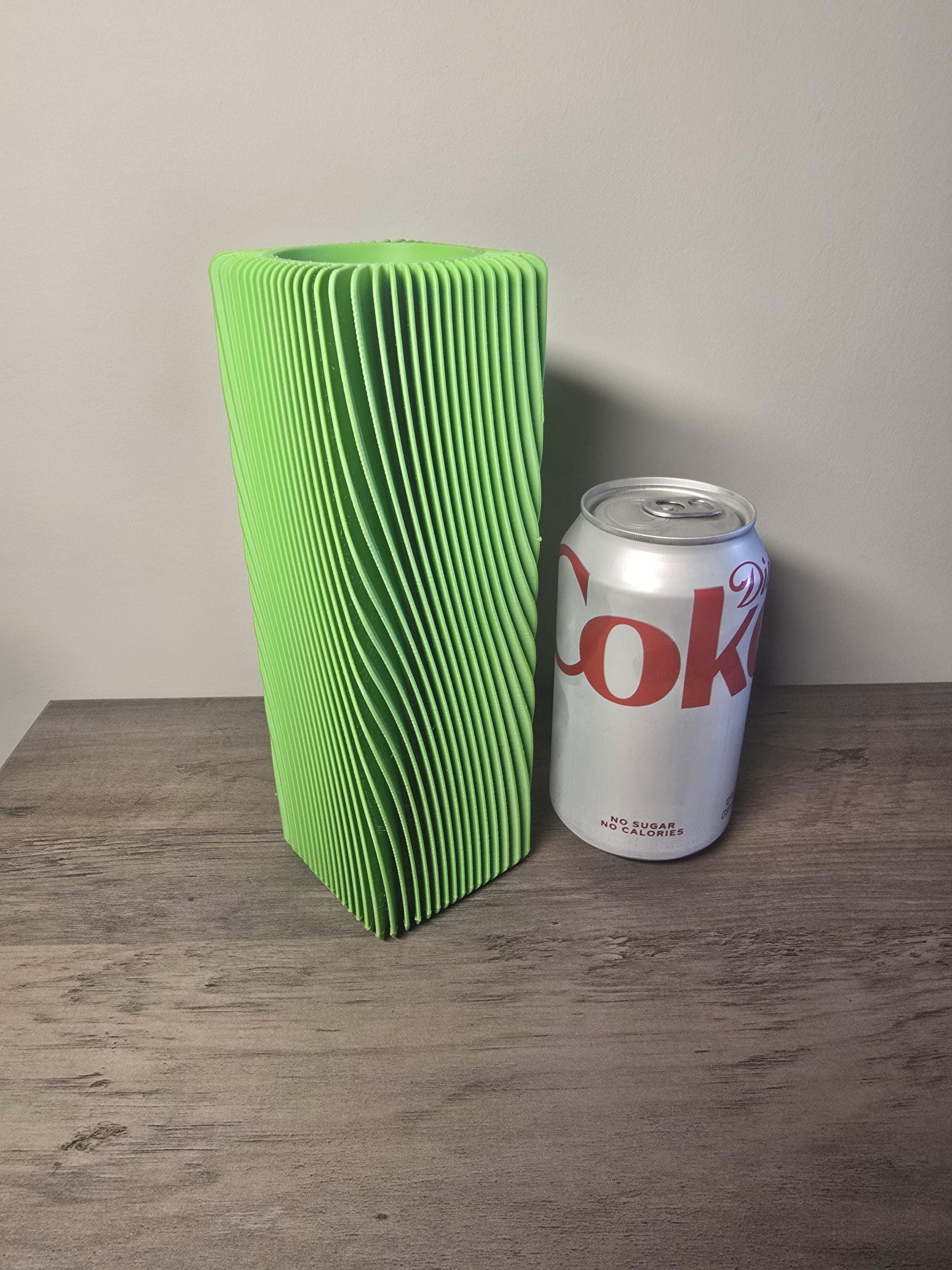 3D Printed Modern Square Vase | Geometric Home Décor | 4m3d Design Art