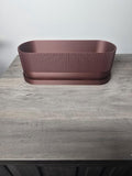 3D Printed Decorative Oval Planter | Custom Colors | Indoor Plant Pot | 4m3d Design Art