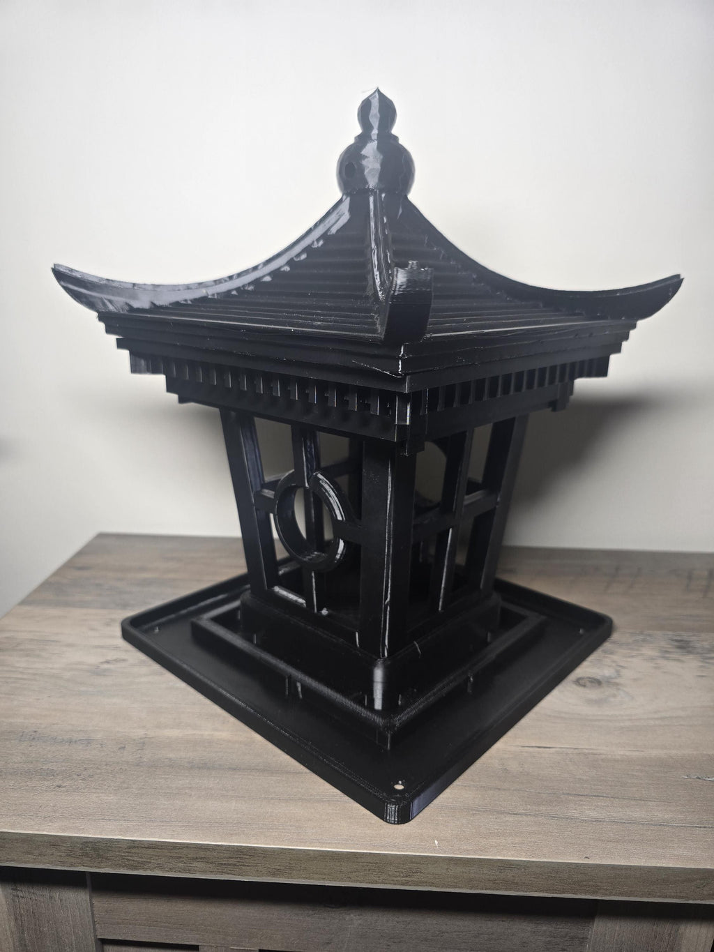 3D Printed Large Lantern-Style Bird Feeder | 10x10x12 Inches | Outdoor Garden Decor | 4m3d Design Art