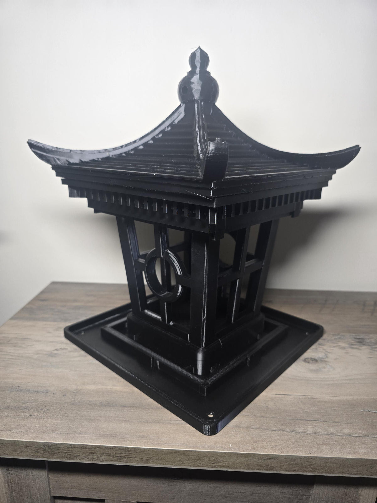 3D Printed Large Lantern-Style Bird Feeder | 10x10x12 Inches | Outdoor Garden Decor | 4m3d Design Art