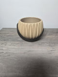 3D Printed Decorative 2 Piece Planter | Custom Colors | Indoor Plant Pot | 4m3d Design Art